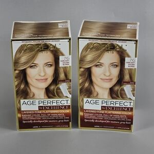 L'Oreal Age Perfect Hair Color - Dark Soft Golden Blonde ONE box